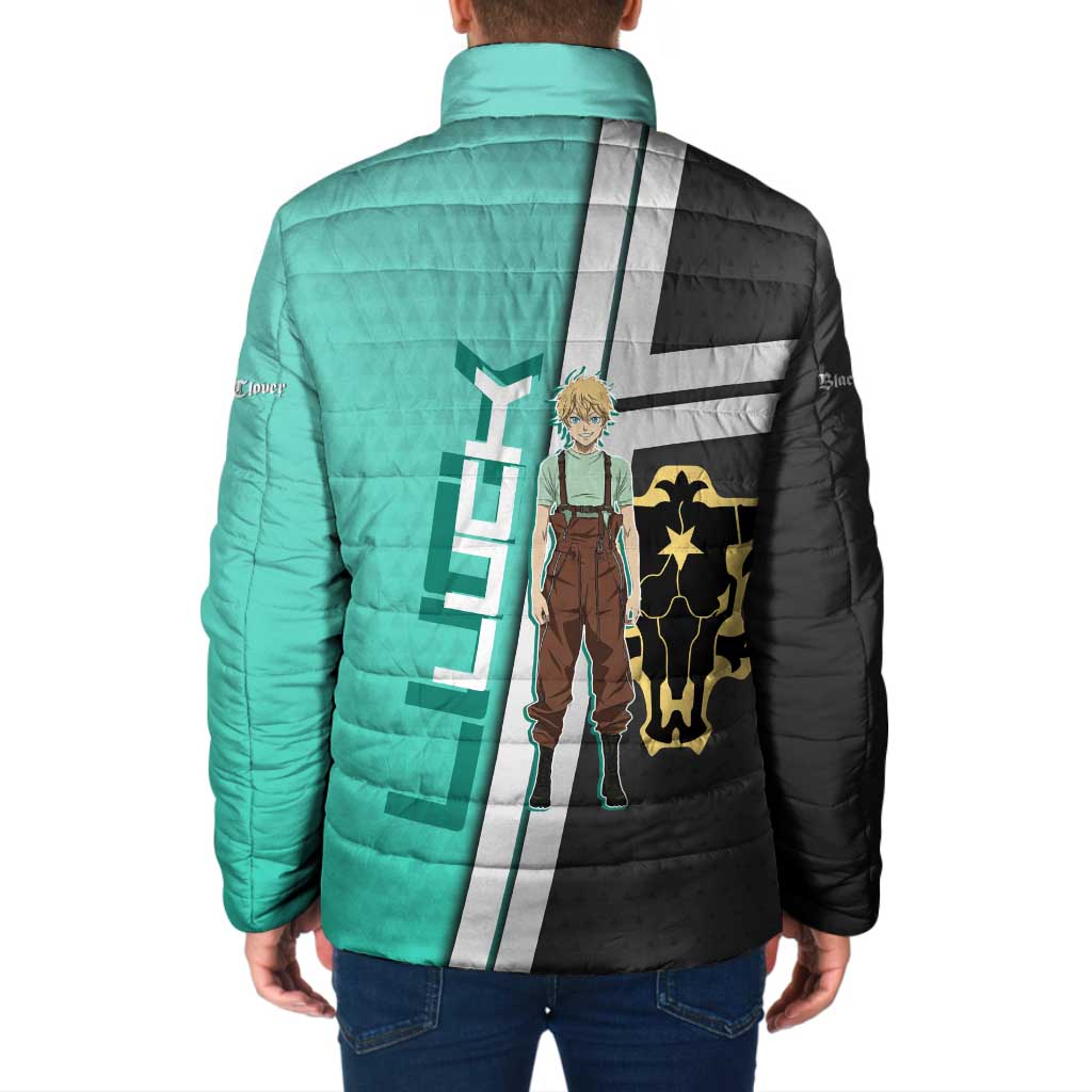 Black Clover Luck Voltia Padded Jacket Modern Anime Poster Style
