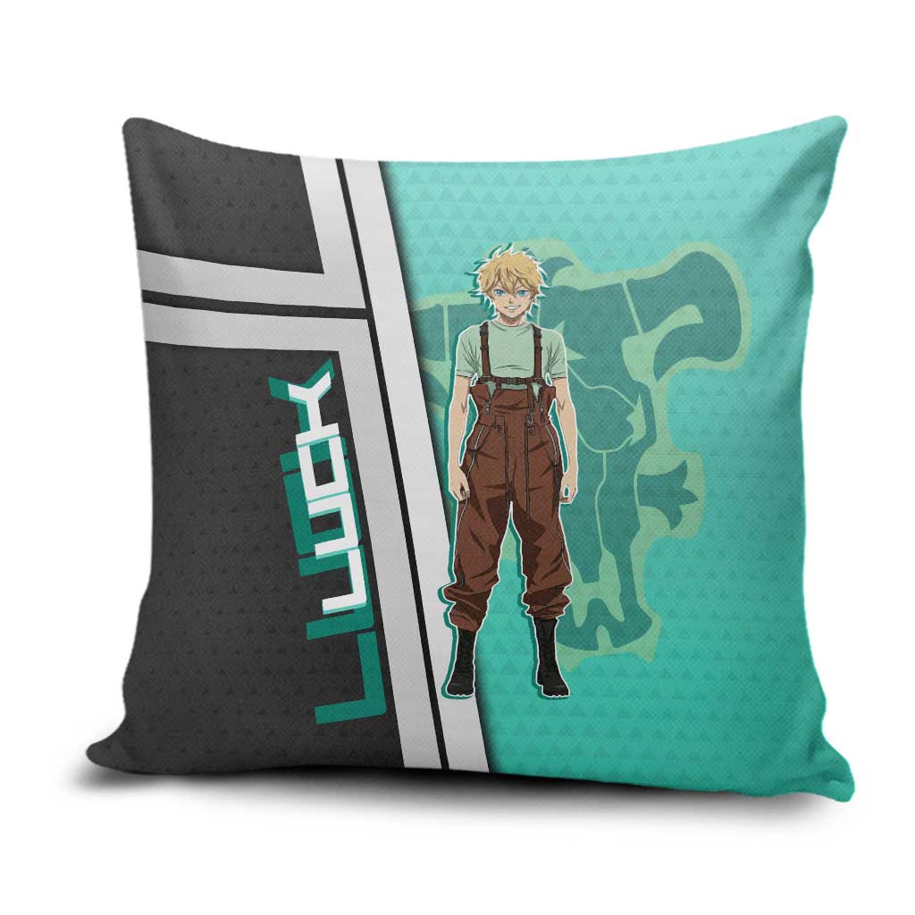 Black Clover Luck Voltia Pillow Cover Modern Anime Poster Style