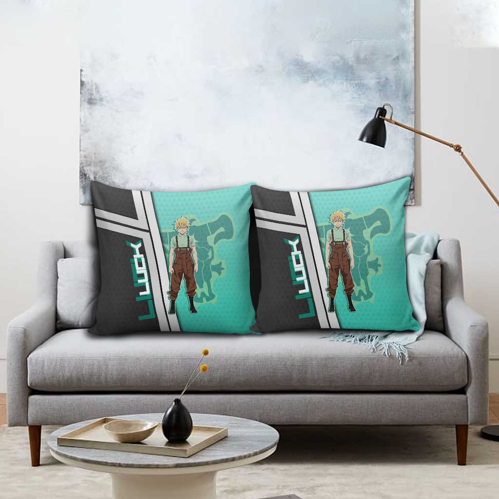 Black Clover Luck Voltia Pillow Cover Modern Anime Poster Style