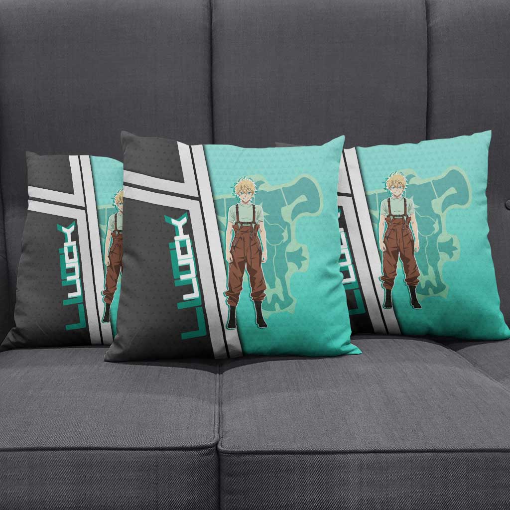 Black Clover Luck Voltia Pillow Cover Modern Anime Poster Style