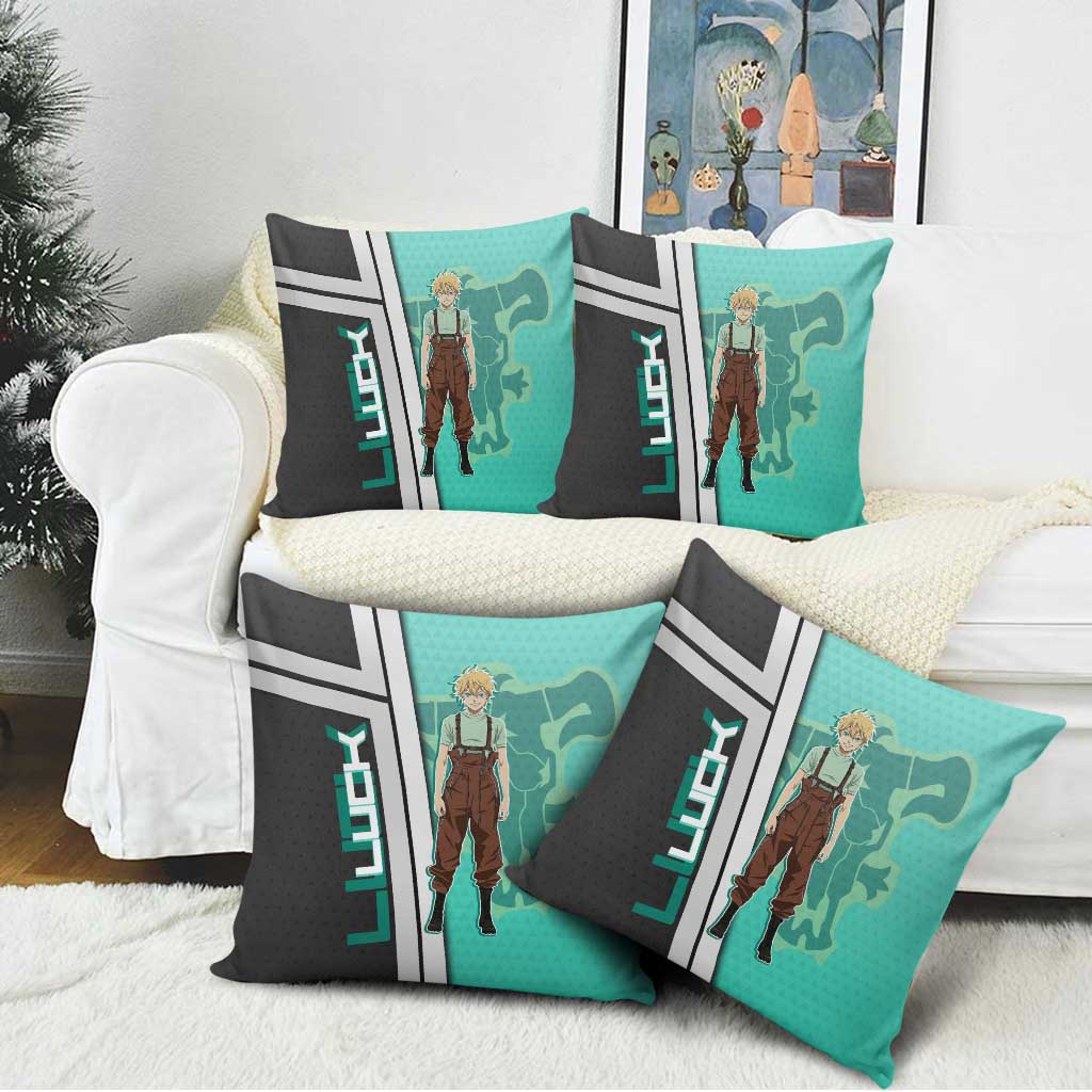 Black Clover Luck Voltia Pillow Cover Modern Anime Poster Style