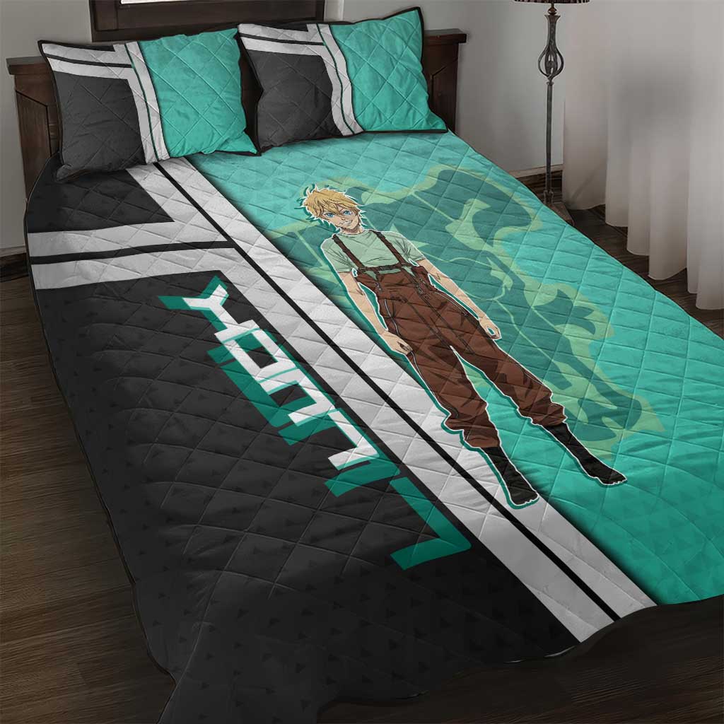 Black Clover Luck Voltia Quilt Bed Set Modern Anime Poster Style