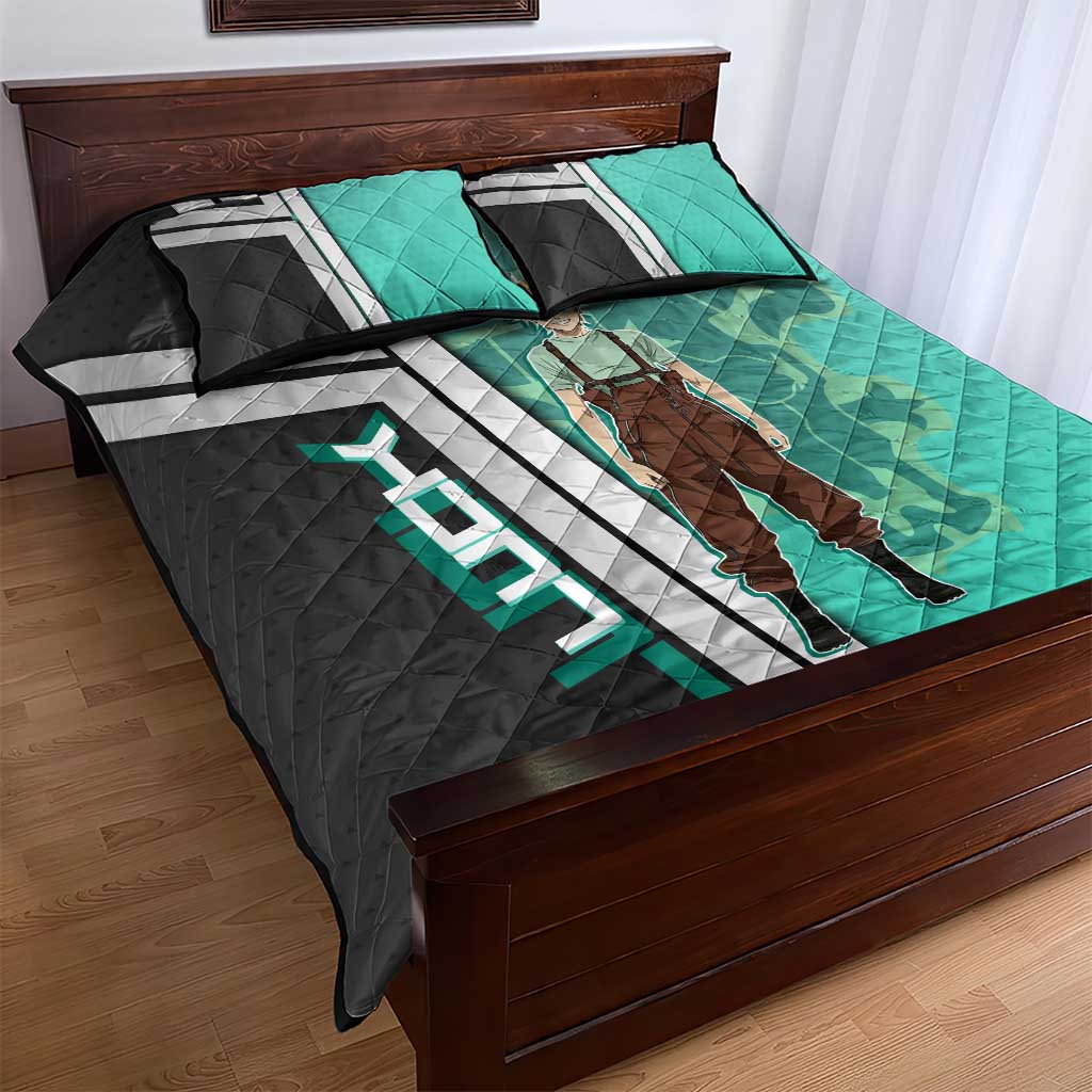Black Clover Luck Voltia Quilt Bed Set Modern Anime Poster Style