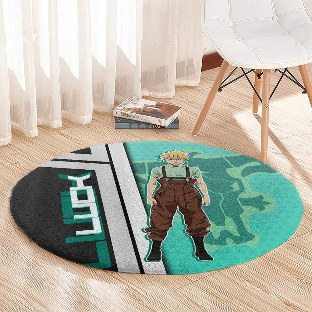 Black Clover Luck Voltia Round Carpet Modern Anime Poster Style