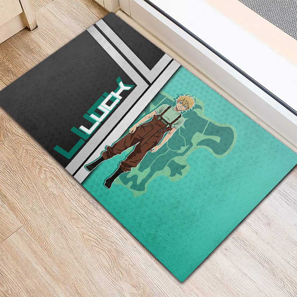 Black Clover Luck Voltia Rubber Doormat Modern Anime Poster Style