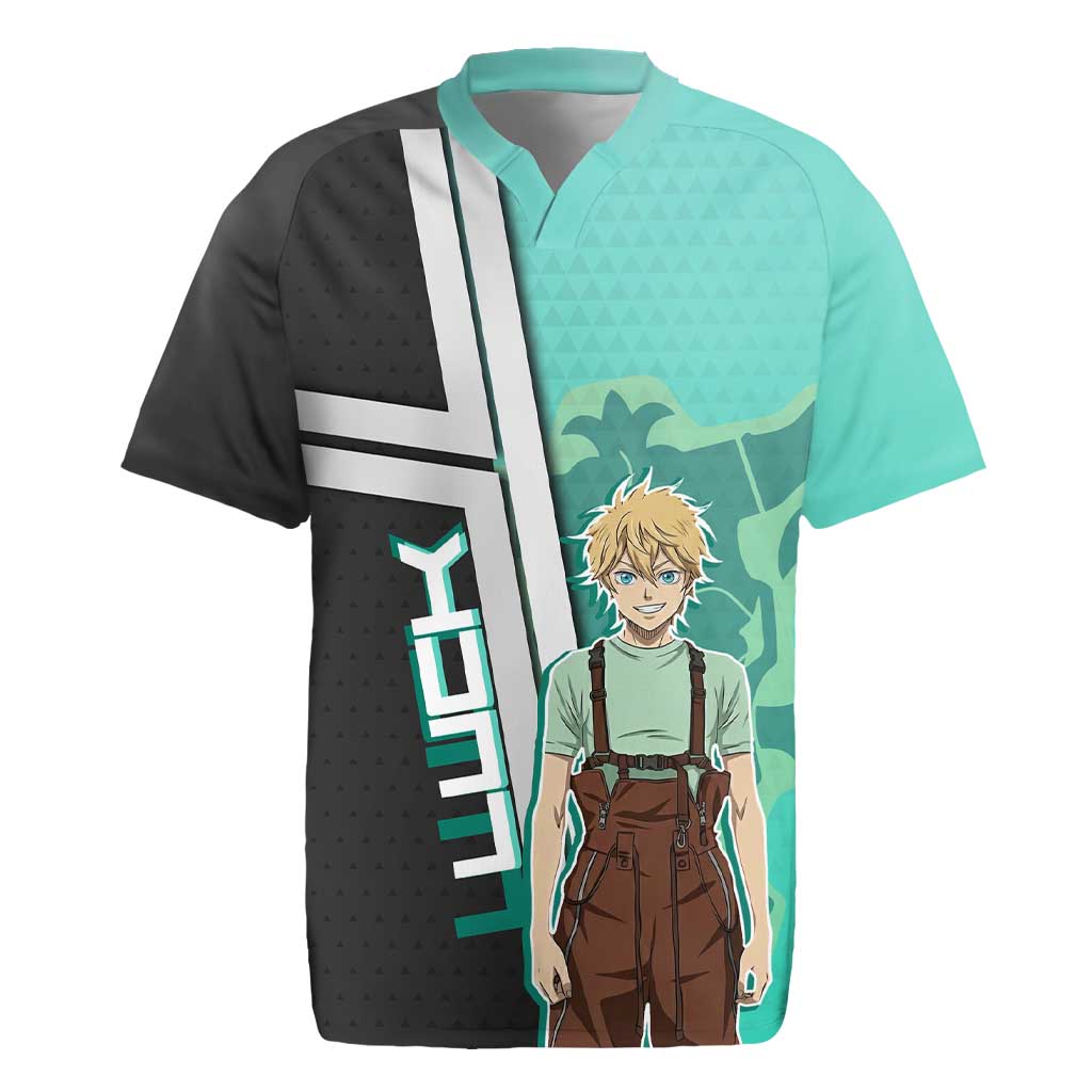 Black Clover Luck Voltia Rugby Jersey Modern Anime Poster Style