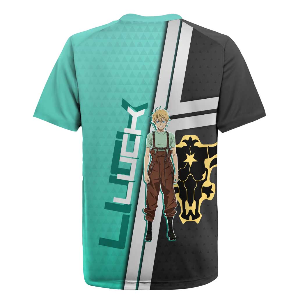 Black Clover Luck Voltia Rugby Jersey Modern Anime Poster Style