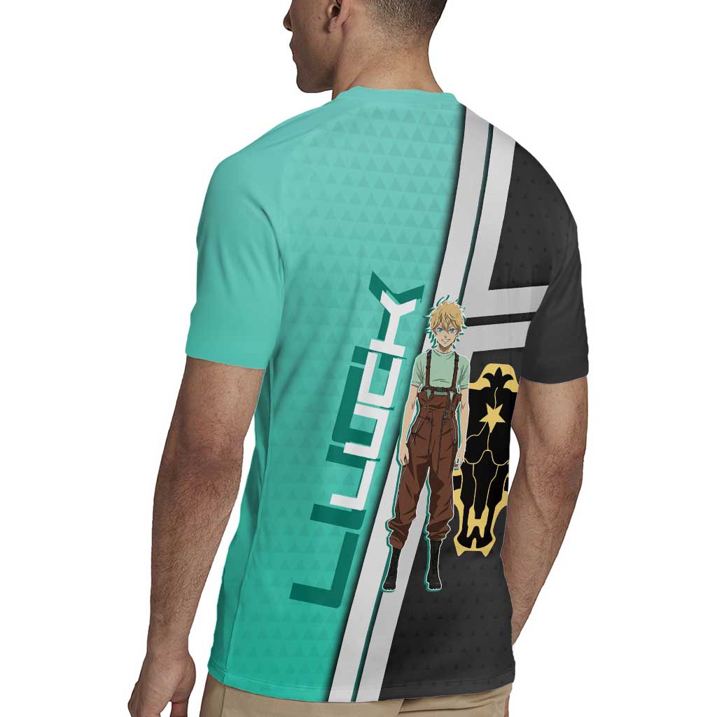 Black Clover Luck Voltia Rugby Jersey Modern Anime Poster Style