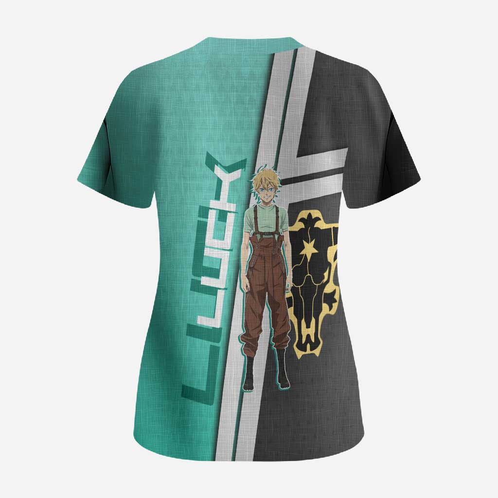 Black Clover Luck Voltia Scrub Top Modern Anime Poster Style