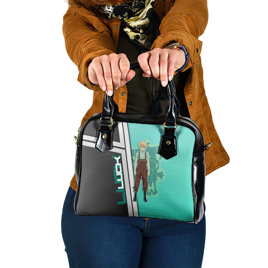 Black Clover Luck Voltia Shoulder Handbag Modern Anime Poster Style