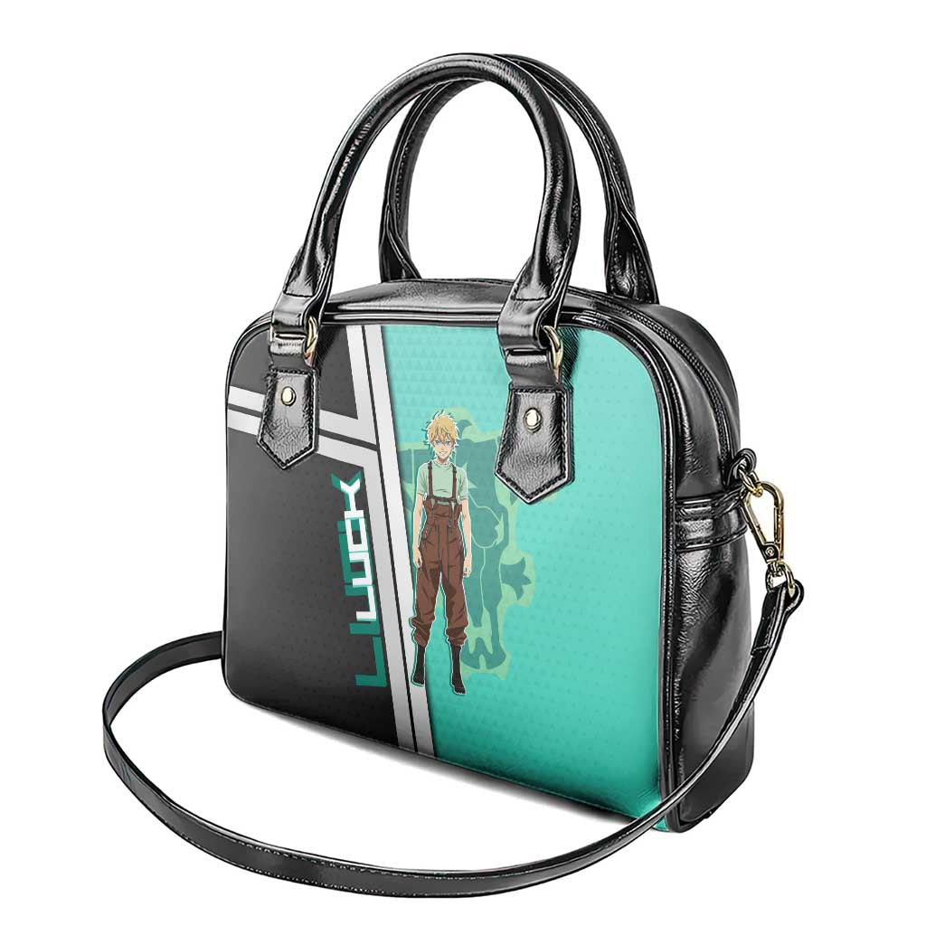 Black Clover Luck Voltia Shoulder Handbag Modern Anime Poster Style