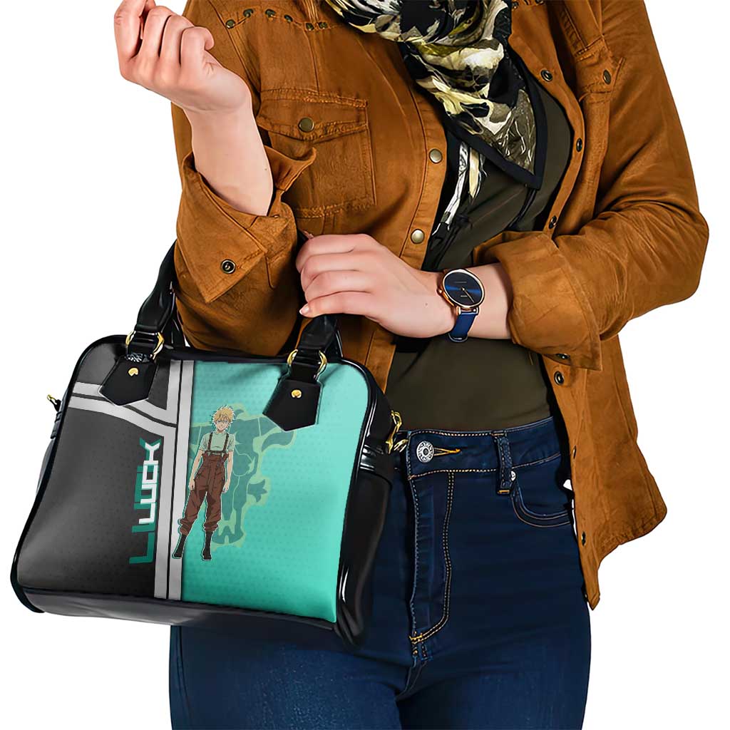 Black Clover Luck Voltia Shoulder Handbag Modern Anime Poster Style