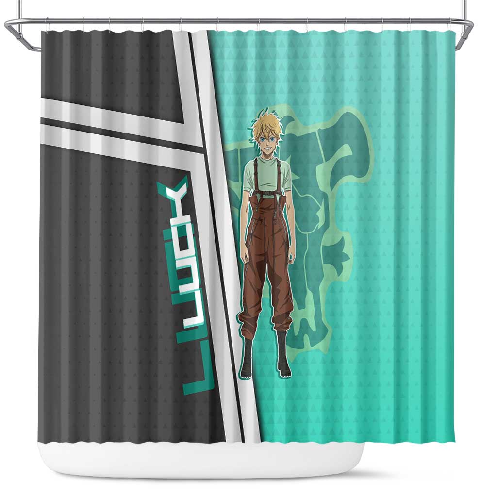 Black Clover Luck Voltia Shower Curtain Modern Anime Poster Style