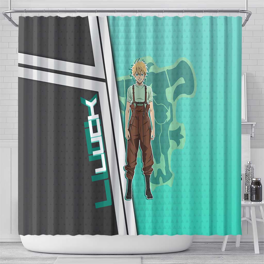 Black Clover Luck Voltia Shower Curtain Modern Anime Poster Style