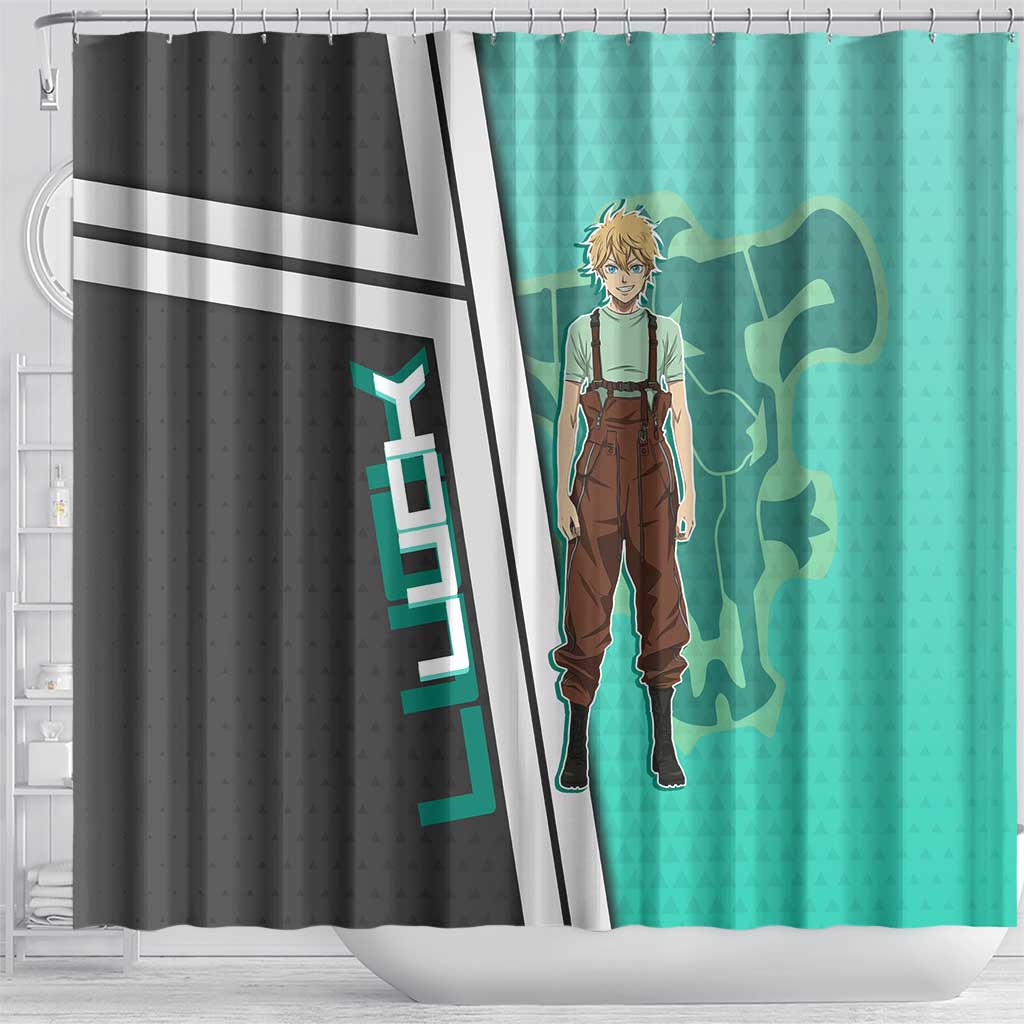 Black Clover Luck Voltia Shower Curtain Modern Anime Poster Style