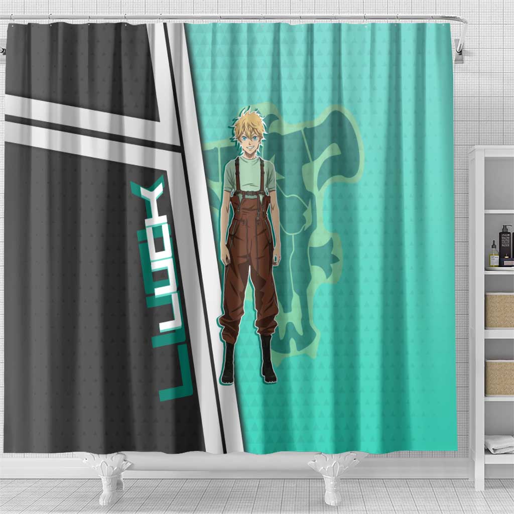 Black Clover Luck Voltia Shower Curtain Modern Anime Poster Style
