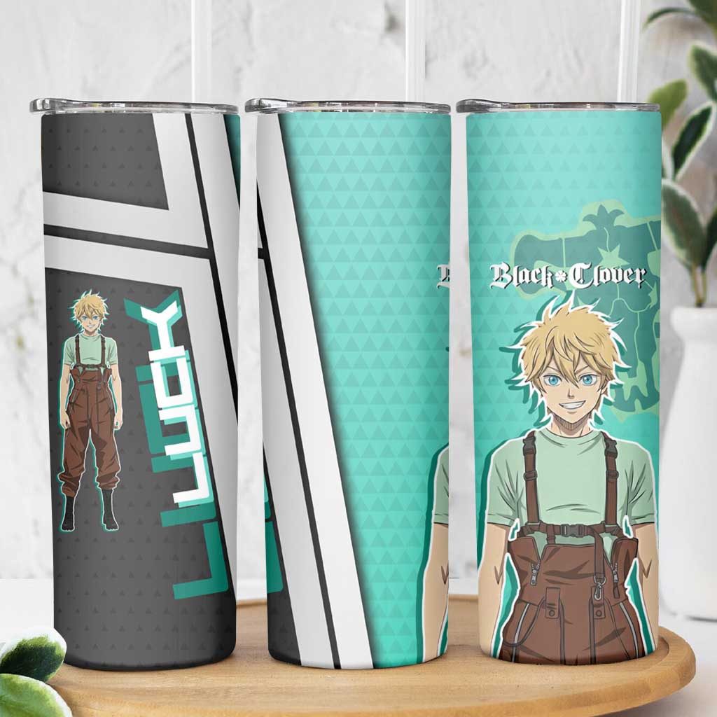 Black Clover Luck Voltia Skinny Tumbler Modern Anime Poster Style