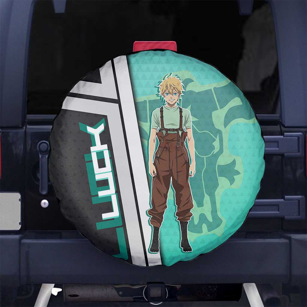 Black Clover Luck Voltia Spare Tire Cover Modern Anime Poster Style