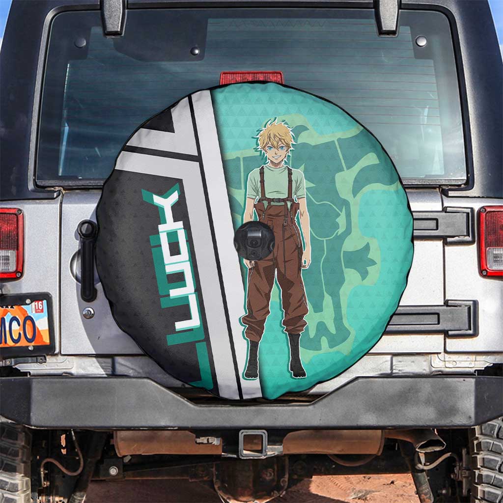 Black Clover Luck Voltia Spare Tire Cover Modern Anime Poster Style