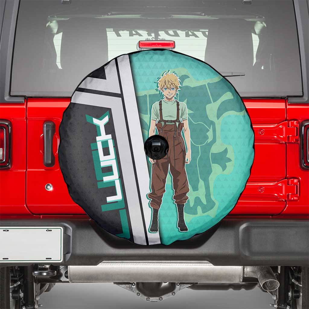 Black Clover Luck Voltia Spare Tire Cover Modern Anime Poster Style