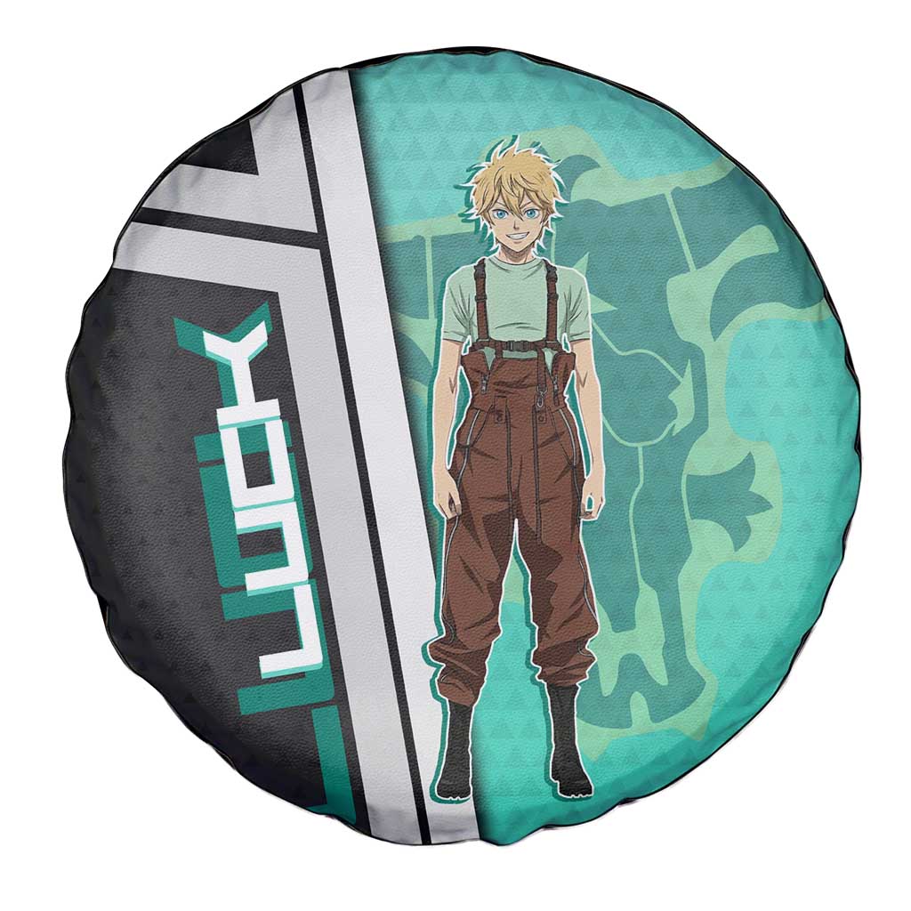 Black Clover Luck Voltia Spare Tire Cover Modern Anime Poster Style