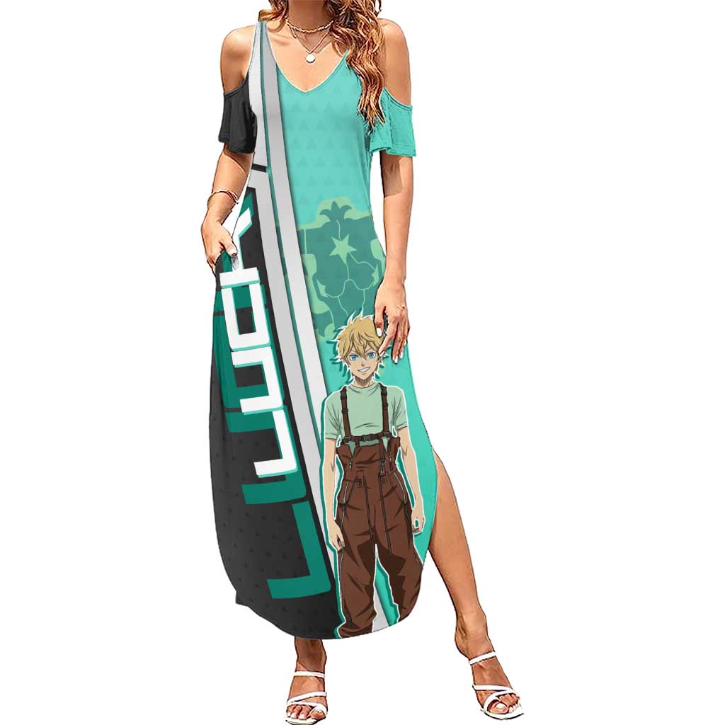 Black Clover Luck Voltia Summer Maxi Dress Modern Anime Poster Style
