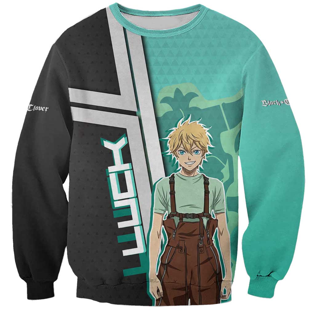 Black Clover Luck Voltia Sweatshirt Modern Anime Poster Style