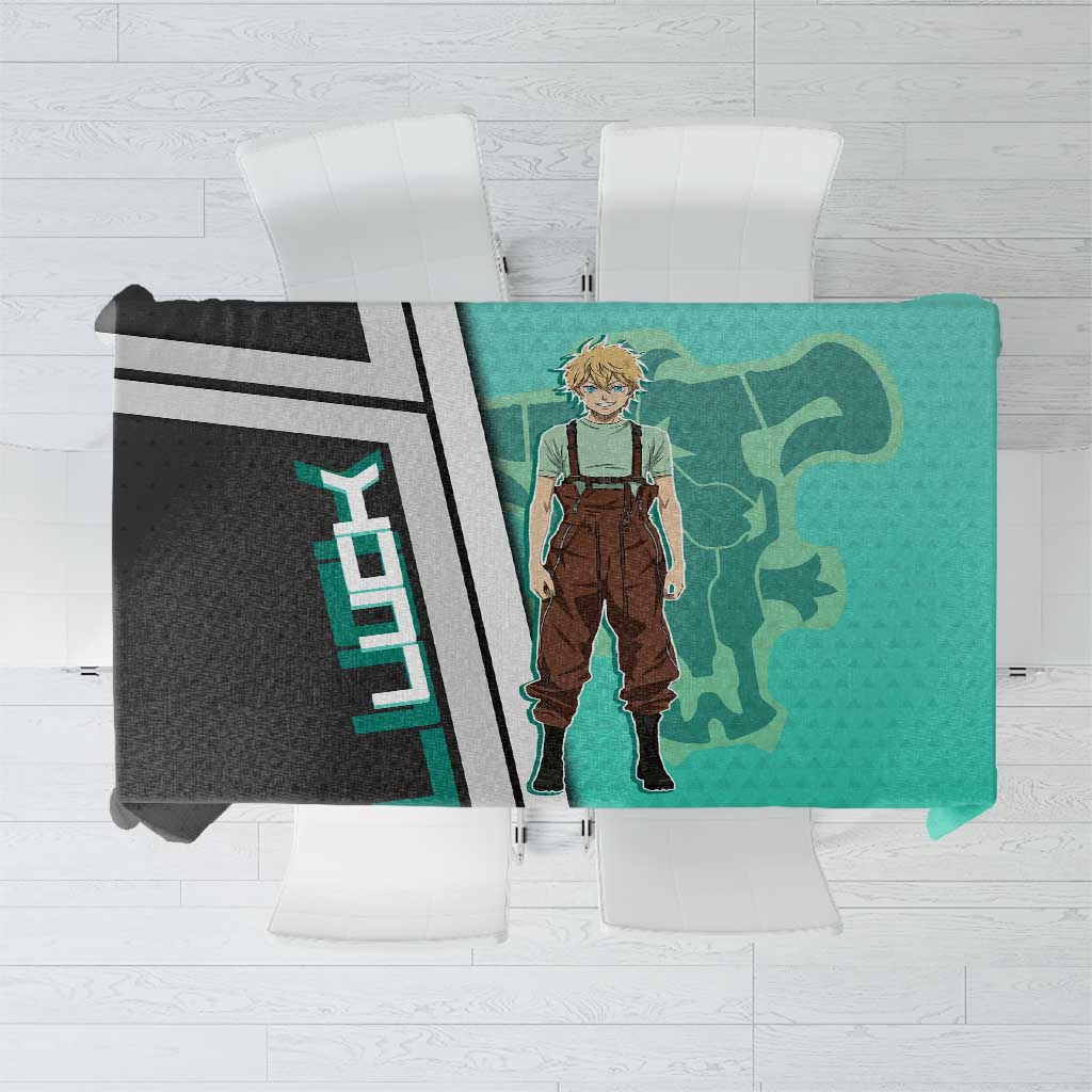 Black Clover Luck Voltia Tablecloth Modern Anime Poster Style