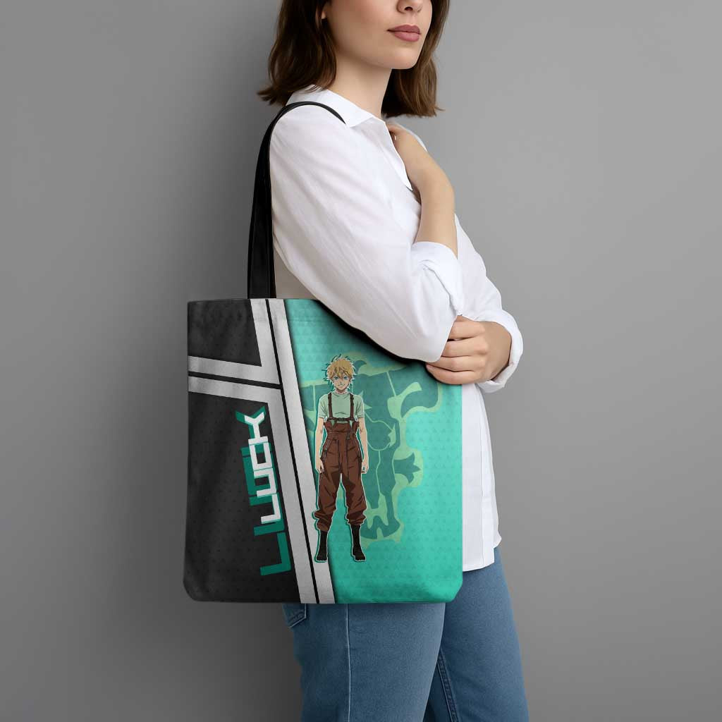 Black Clover Luck Voltia Tote Bag Modern Anime Poster Style