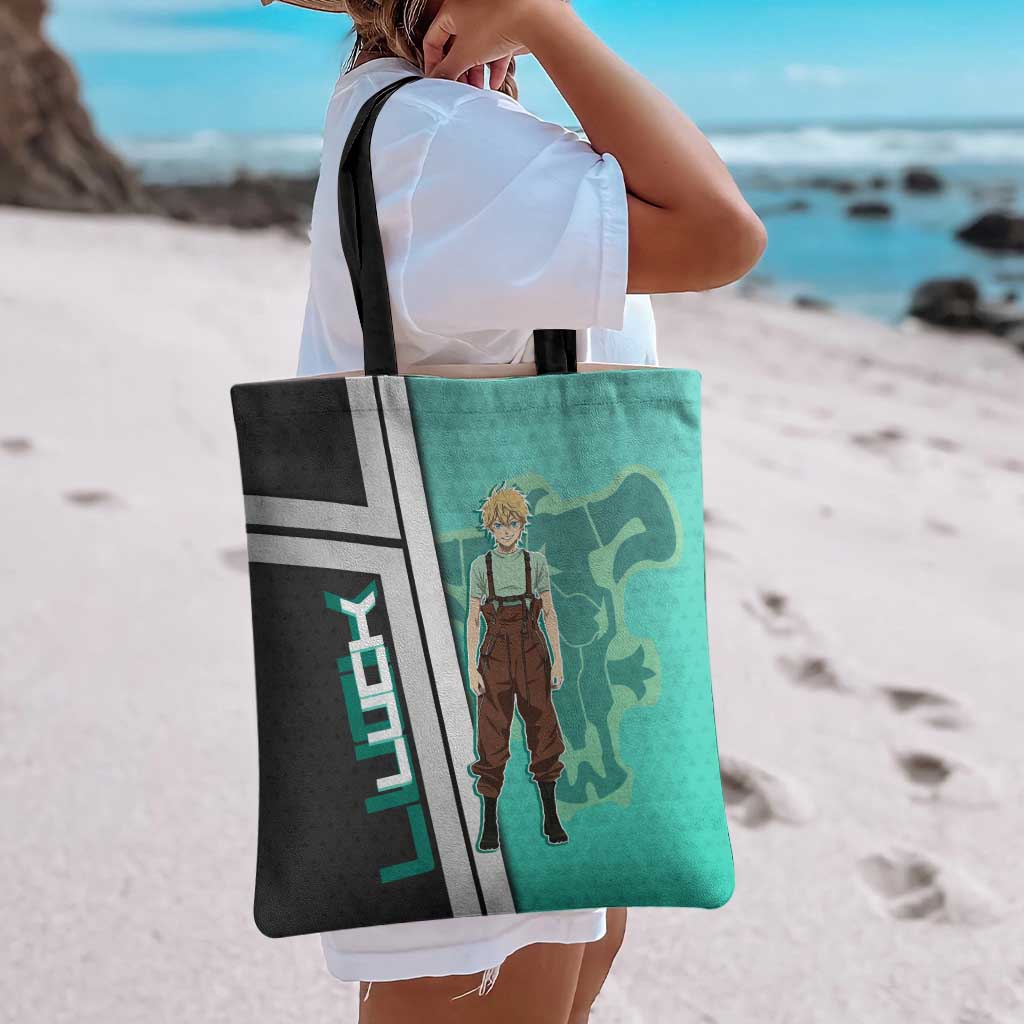 Black Clover Luck Voltia Tote Bag Modern Anime Poster Style