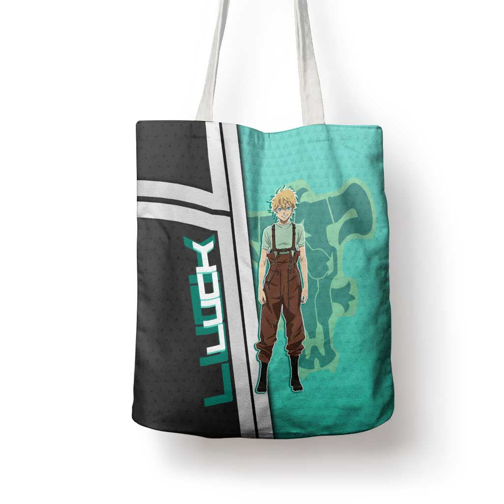Black Clover Luck Voltia Tote Bag Modern Anime Poster Style