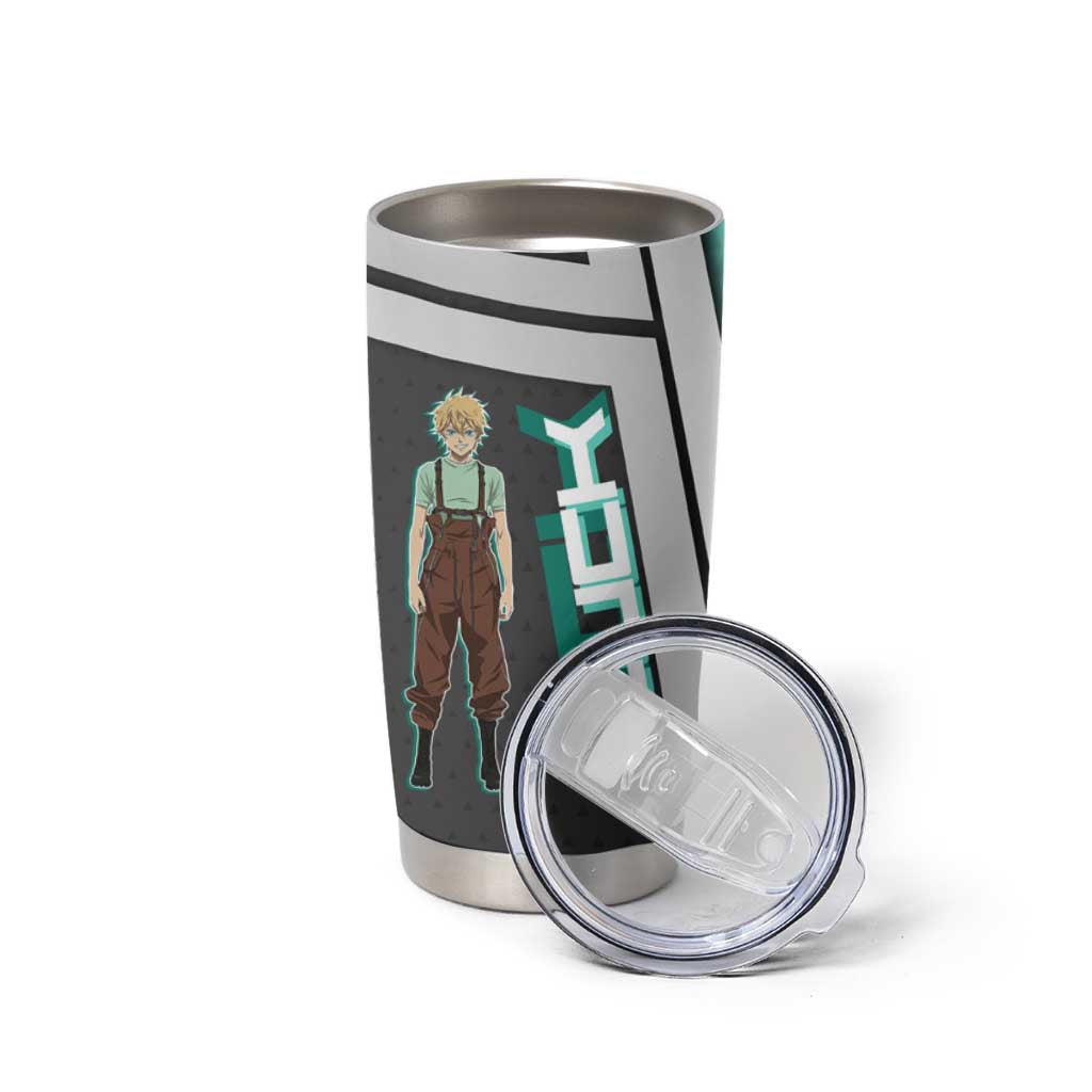 Black Clover Luck Voltia Tumbler Cup Modern Anime Poster Style