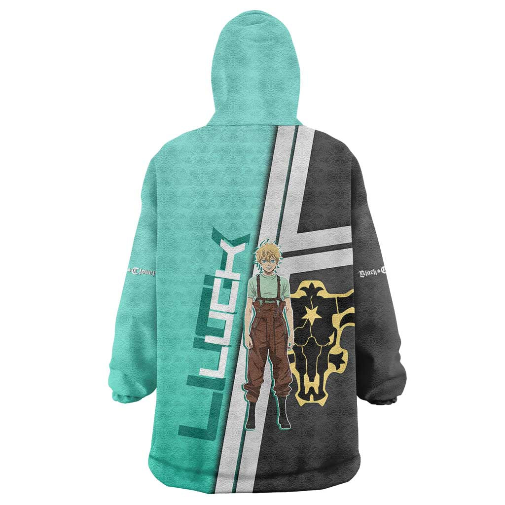 Black Clover Luck Voltia Wearable Blanket Hoodie Modern Anime Poster Style