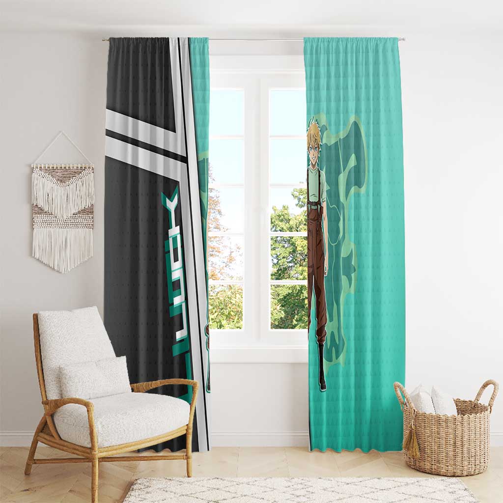 Black Clover Luck Voltia Window Curtain Modern Anime Poster Style