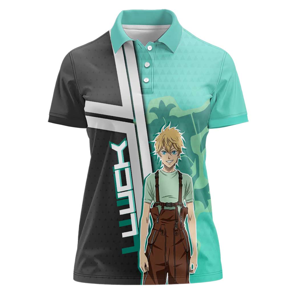 Black Clover Luck Voltia Women Polo Shirt Modern Anime Poster Style