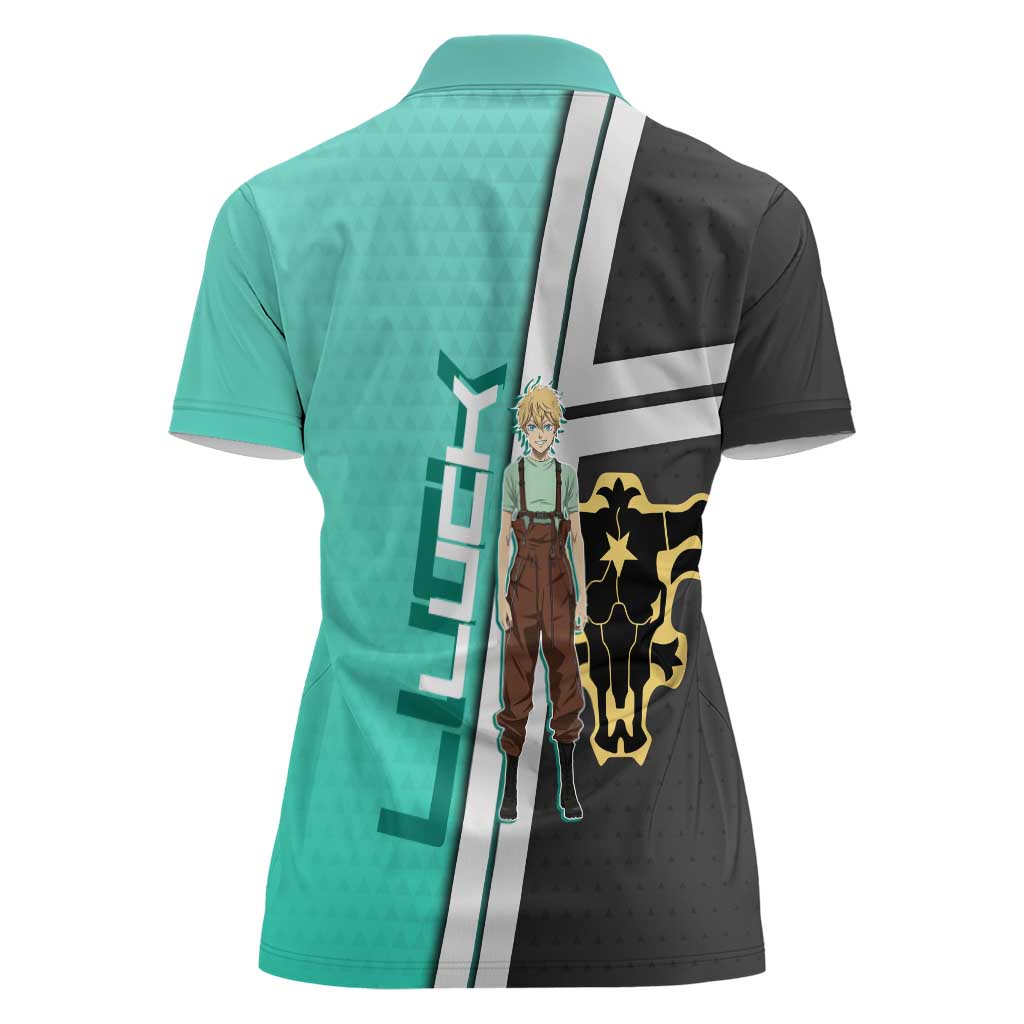 Black Clover Luck Voltia Women Polo Shirt Modern Anime Poster Style