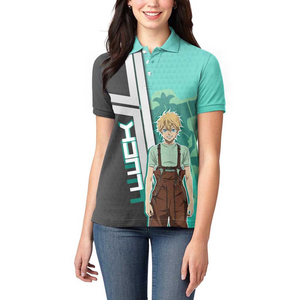Black Clover Luck Voltia Women Polo Shirt Modern Anime Poster Style