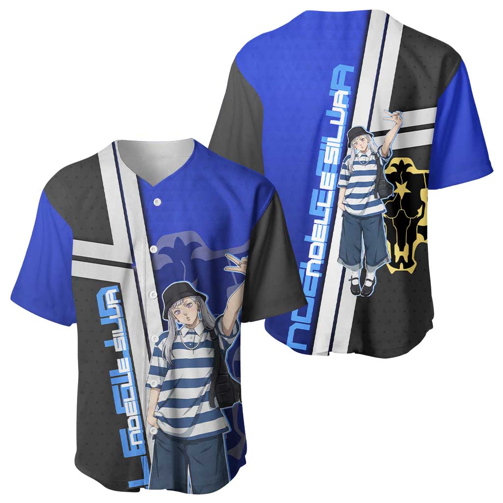 Black Clover Noelle Silva Baseball Jersey Urban Streetwear Anime Style