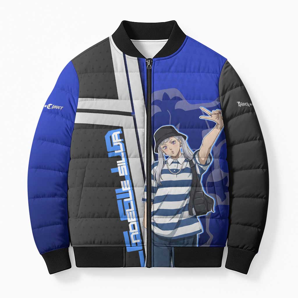 Black Clover Noelle Silva Bomber Puffer Jacket Urban Streetwear Anime Style