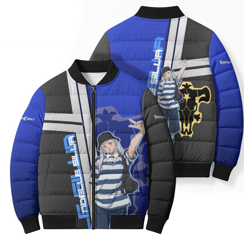 Black Clover Noelle Silva Bomber Puffer Jacket Urban Streetwear Anime Style