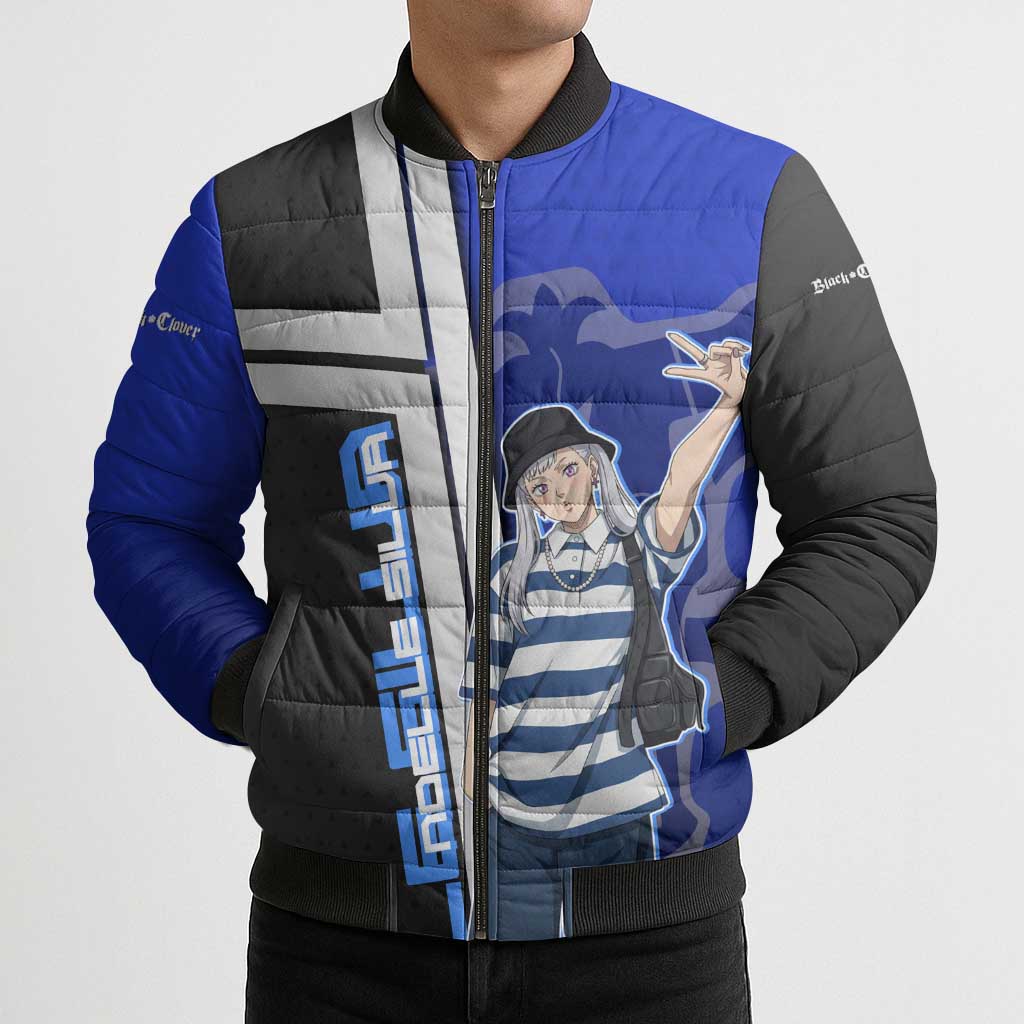 Black Clover Noelle Silva Bomber Puffer Jacket Urban Streetwear Anime Style