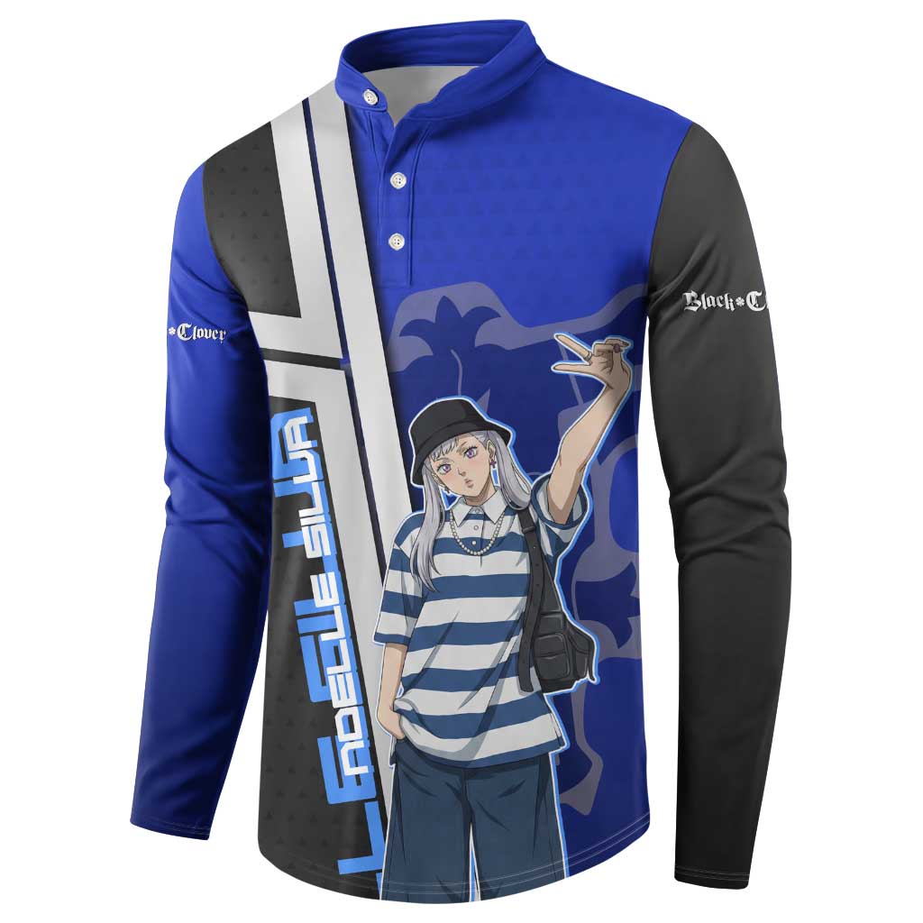 Black Clover Noelle Silva Button Sweatshirt Urban Streetwear Anime Style