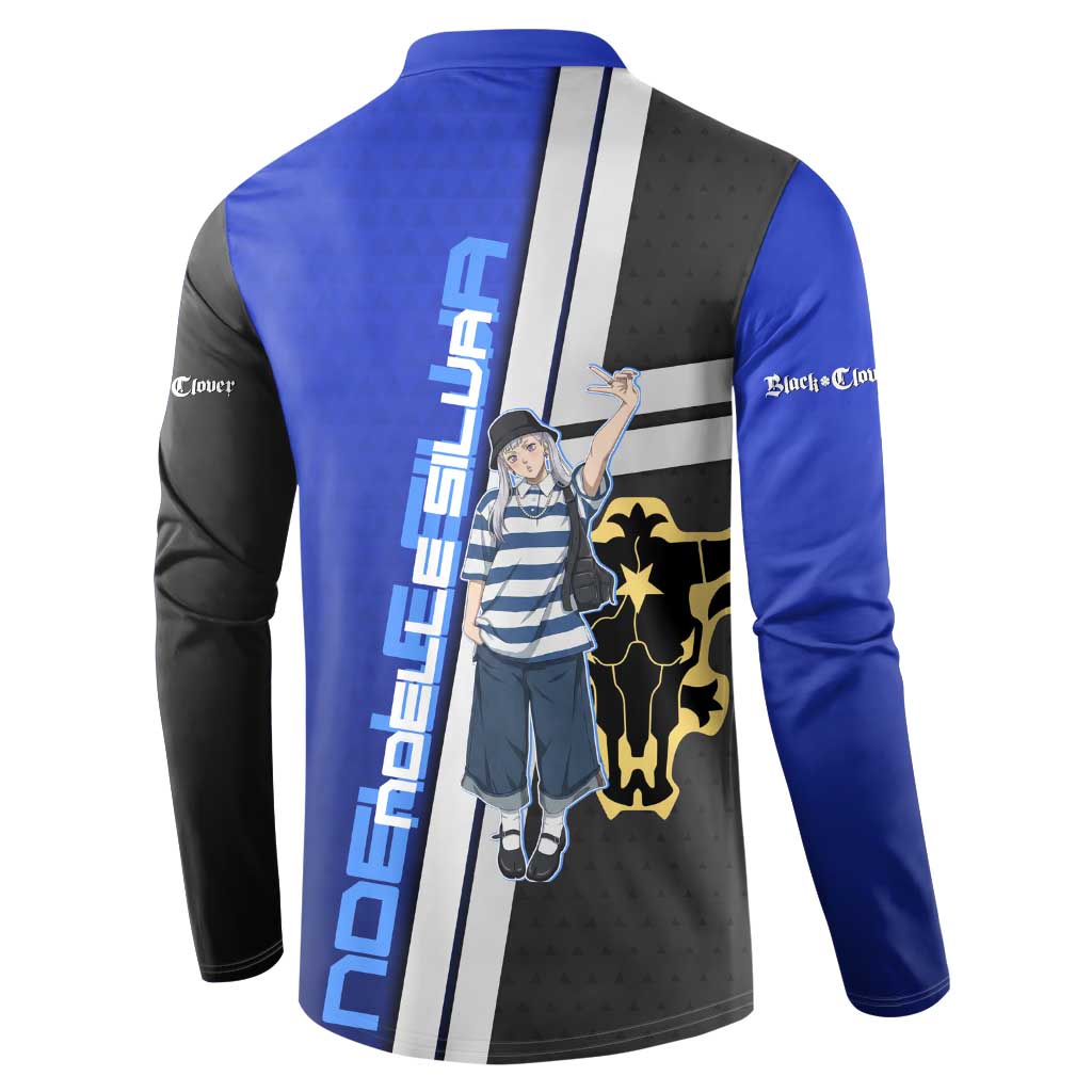 Black Clover Noelle Silva Button Sweatshirt Urban Streetwear Anime Style