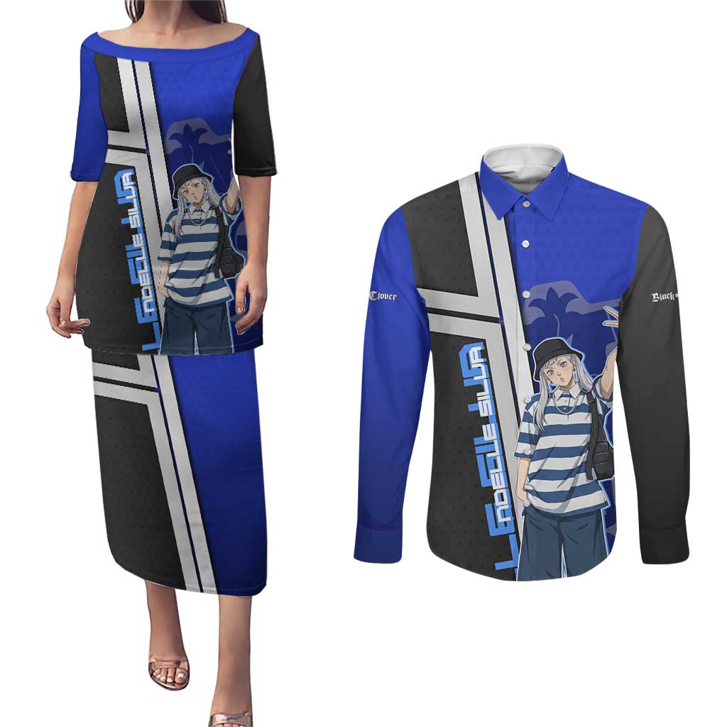 Black Clover Noelle Silva Couples Matching Puletasi and Long Sleeve Button Shirt Urban Streetwear Anime Style