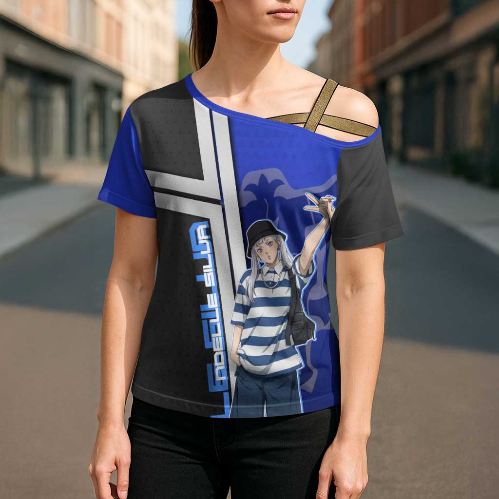 Black Clover Noelle Silva Cross Shoulder Shirt Urban Streetwear Anime Style