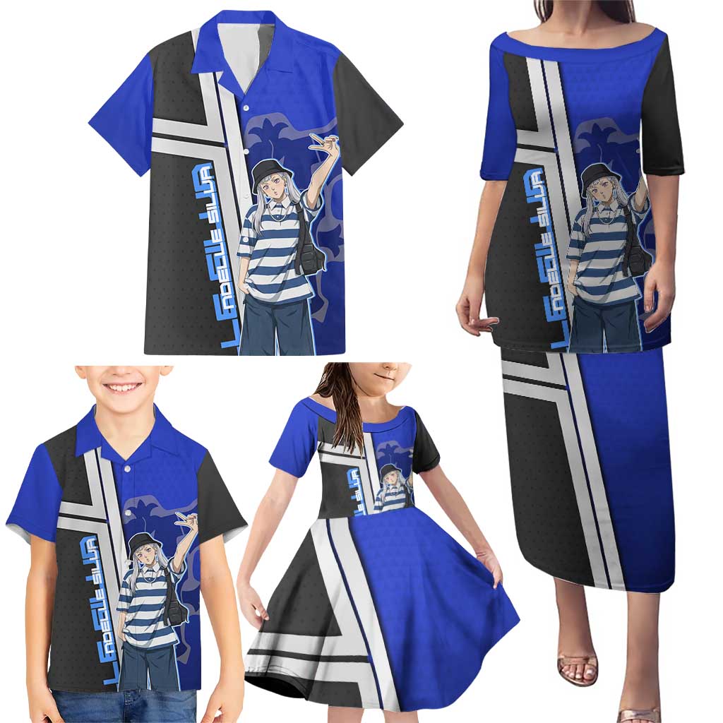 Black Clover Noelle Silva Family Matching Puletasi and Hawaiian Shirt Urban Streetwear Anime Style