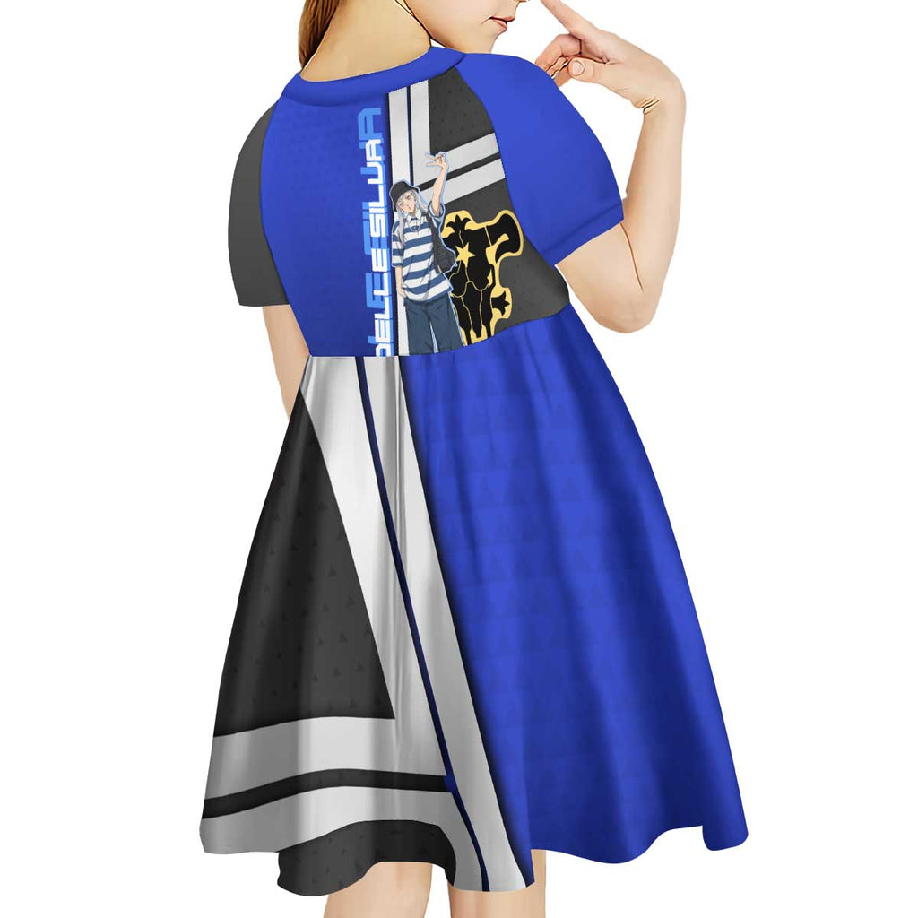 Black Clover Noelle Silva Kid Short Sleeve Dress Urban Streetwear Anime Style