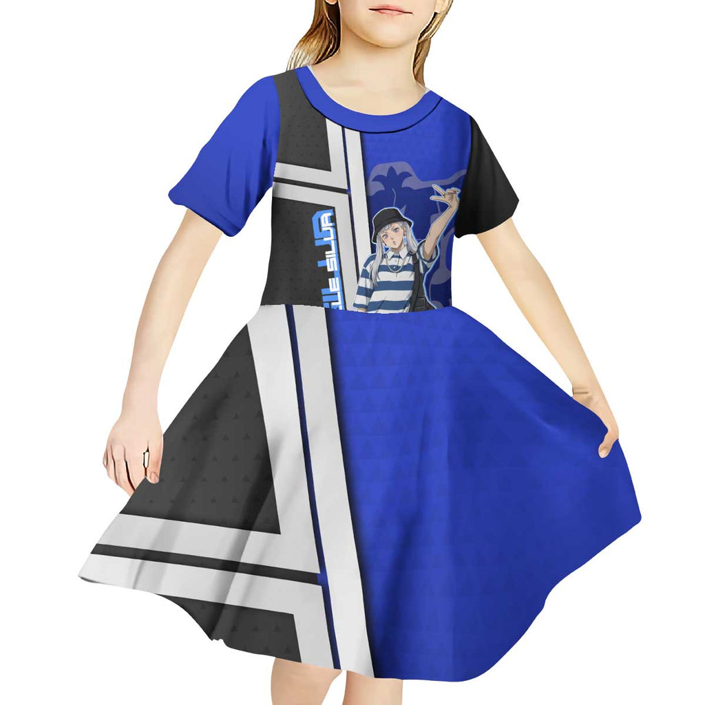 Black Clover Noelle Silva Kid Short Sleeve Dress Urban Streetwear Anime Style