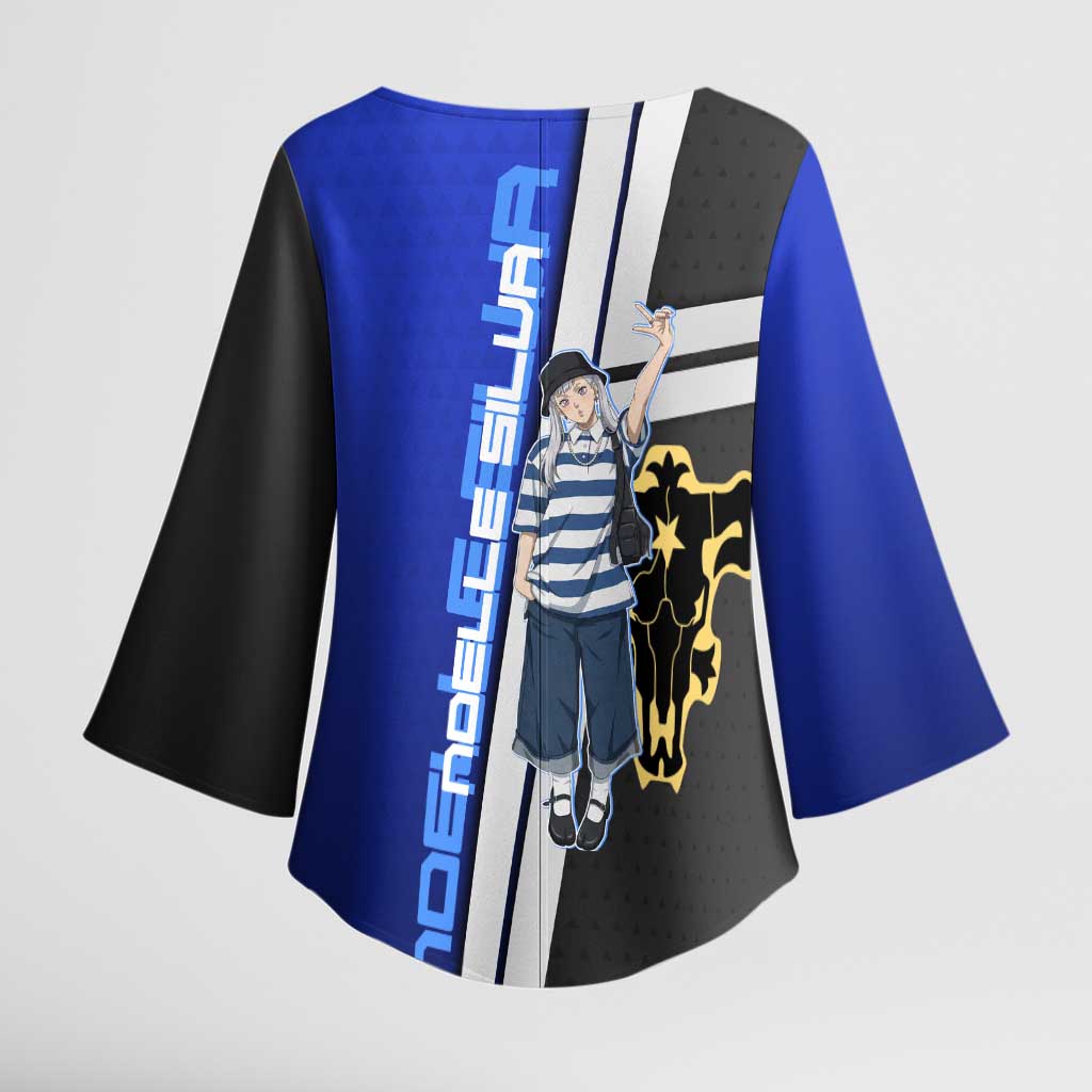 Black Clover Noelle Silva Kimono Sleeve Blouse Urban Streetwear Anime Style