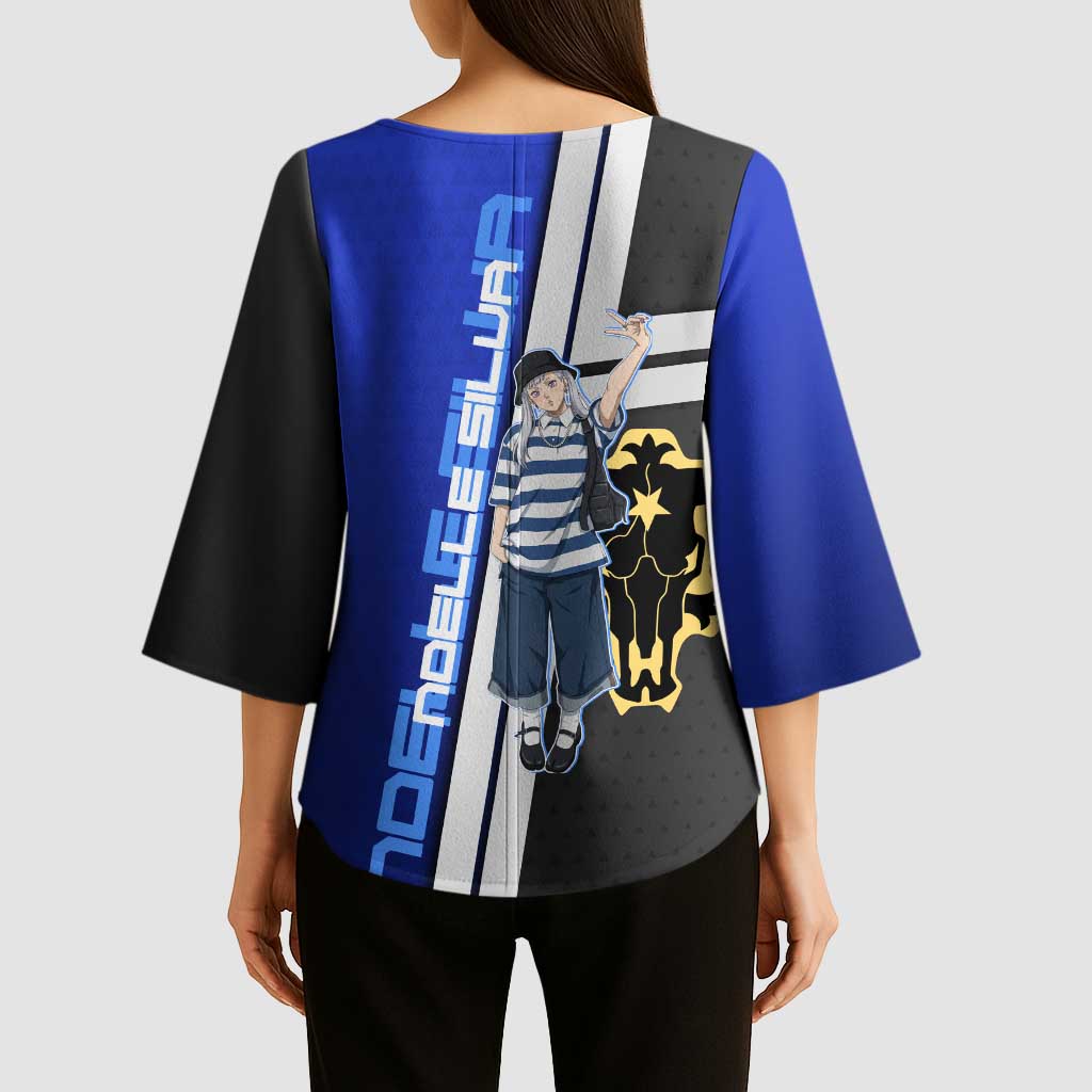 Black Clover Noelle Silva Kimono Sleeve Blouse Urban Streetwear Anime Style